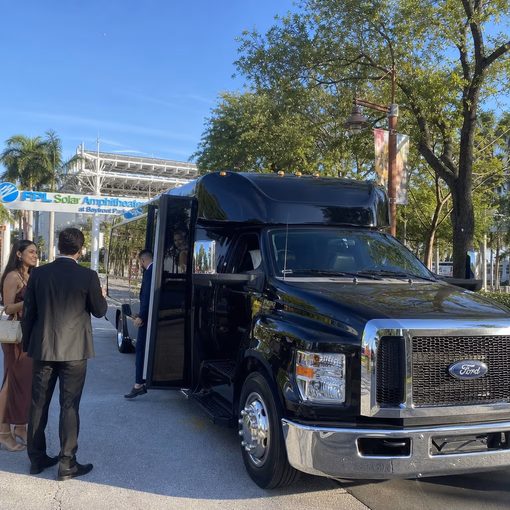 Rent a Bus to FPL Solar Amphitheater at Bayfront Park