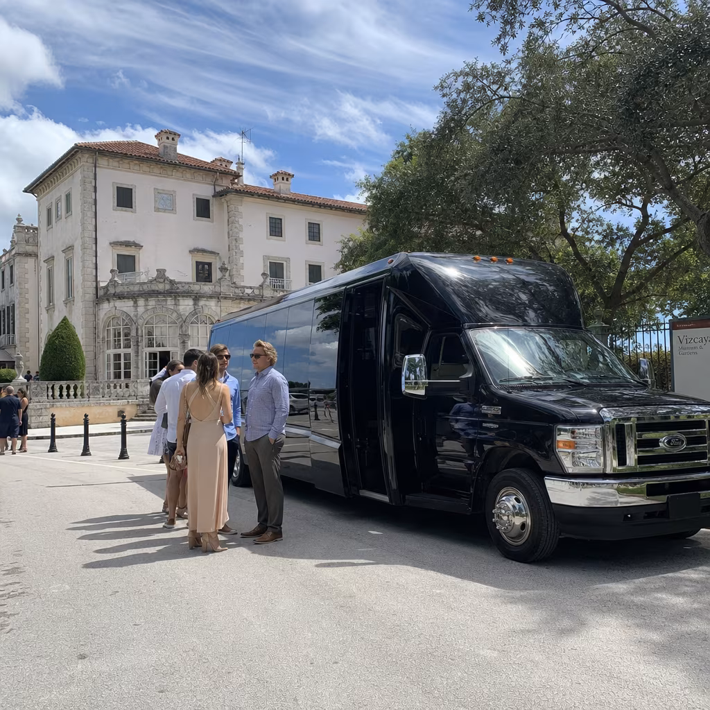 Rent a Bus to Vizcaya Museum and Gardens