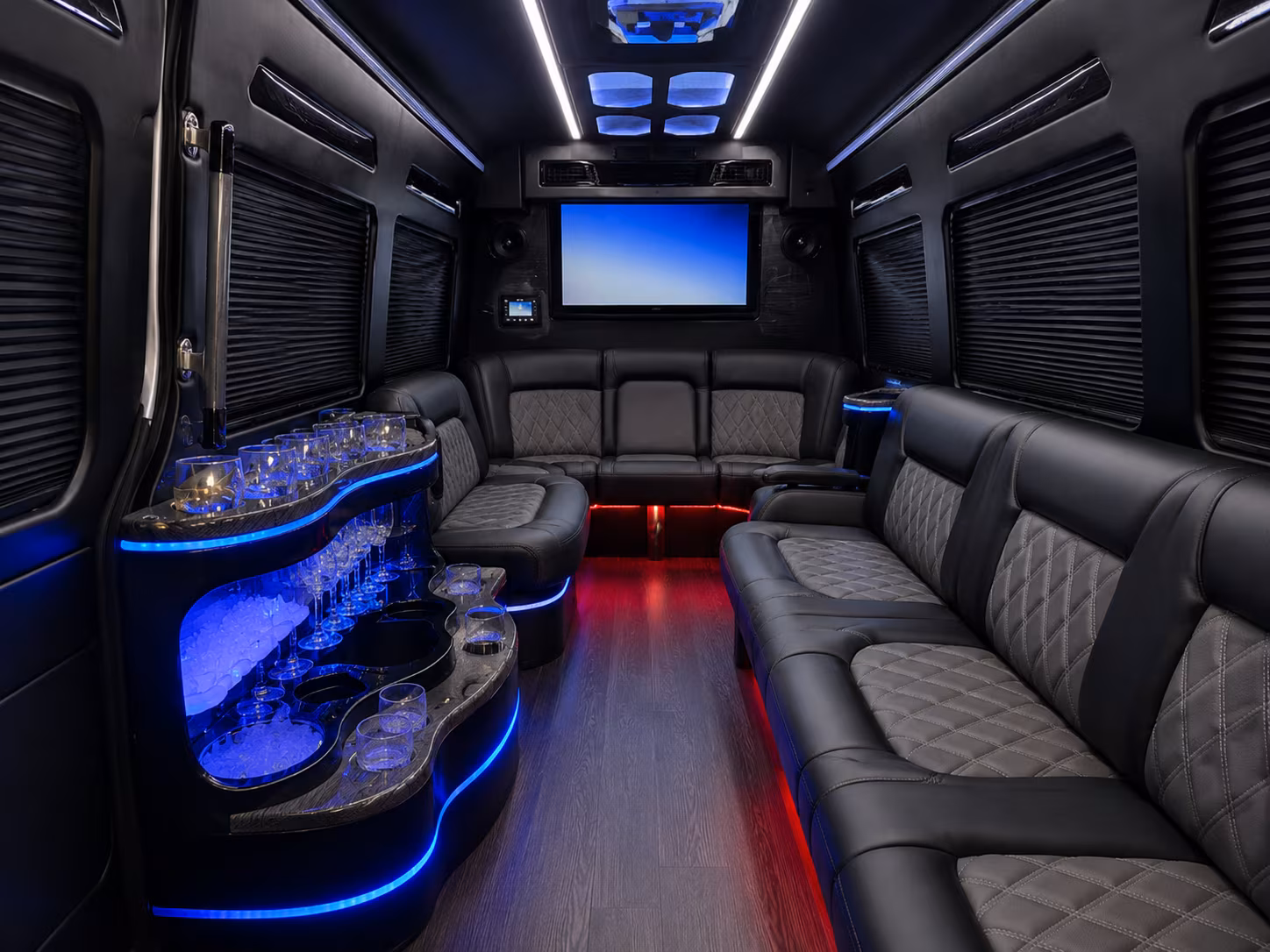 Coral Gables Airport Shuttle & Transportation party bus exterior