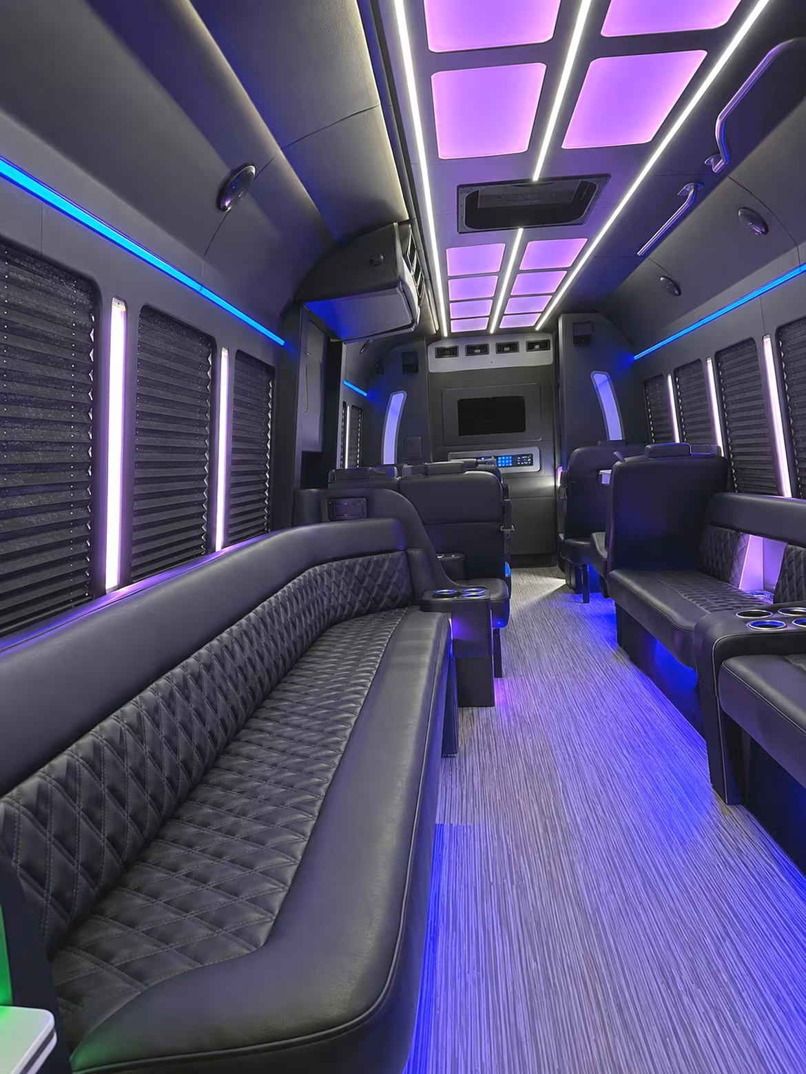 Coral Gables Bachelor & Bachelorette Transportation party bus interior
