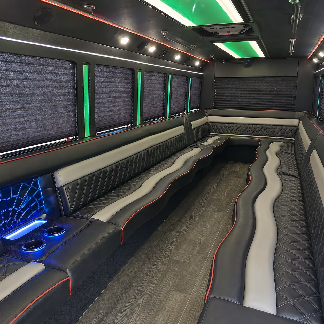 Coral Gables Bachelor & Bachelorette Transportation party bus exterior