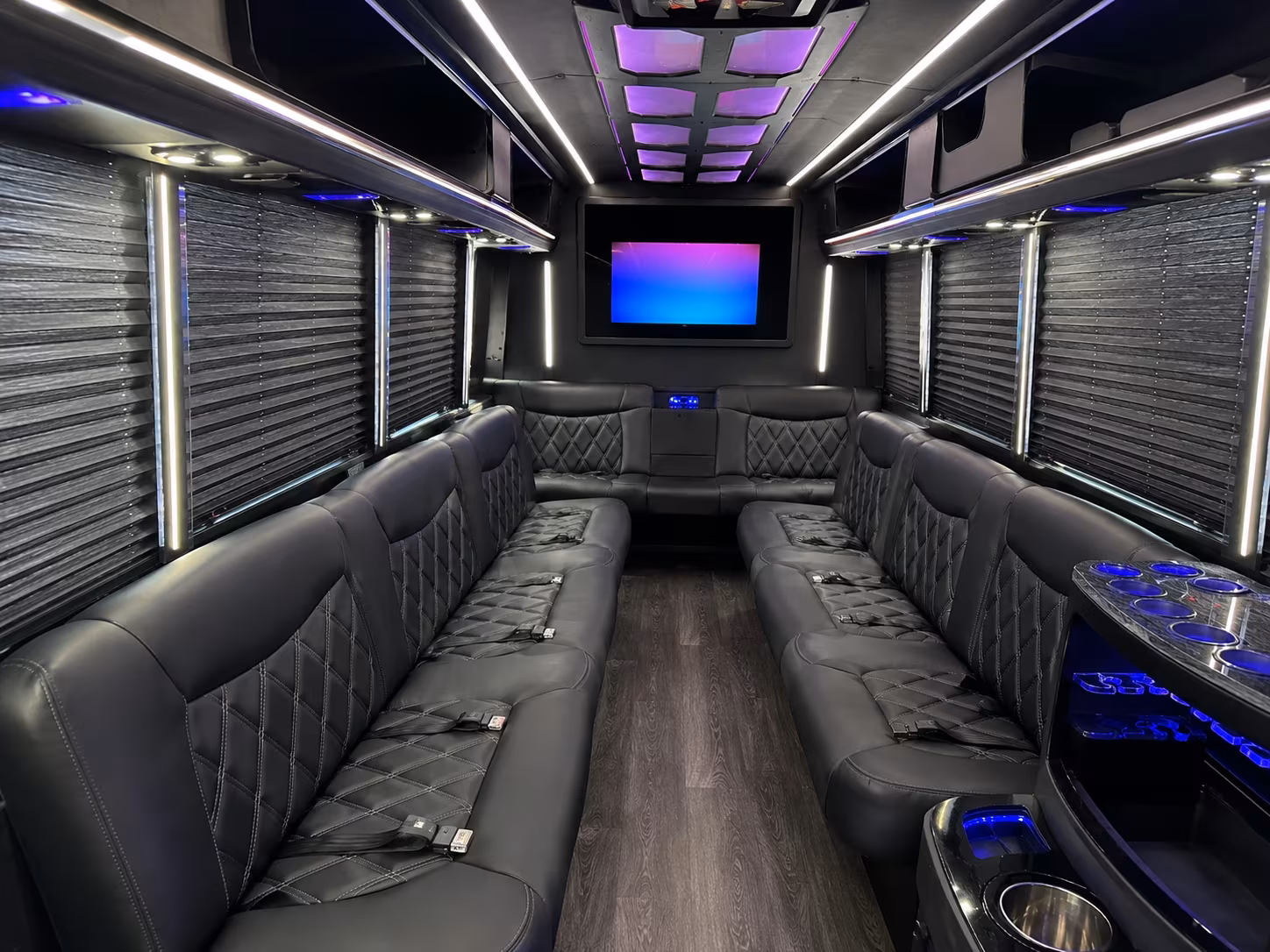 Coral Gables Bachelor & Bachelorette Transportation onboard seating