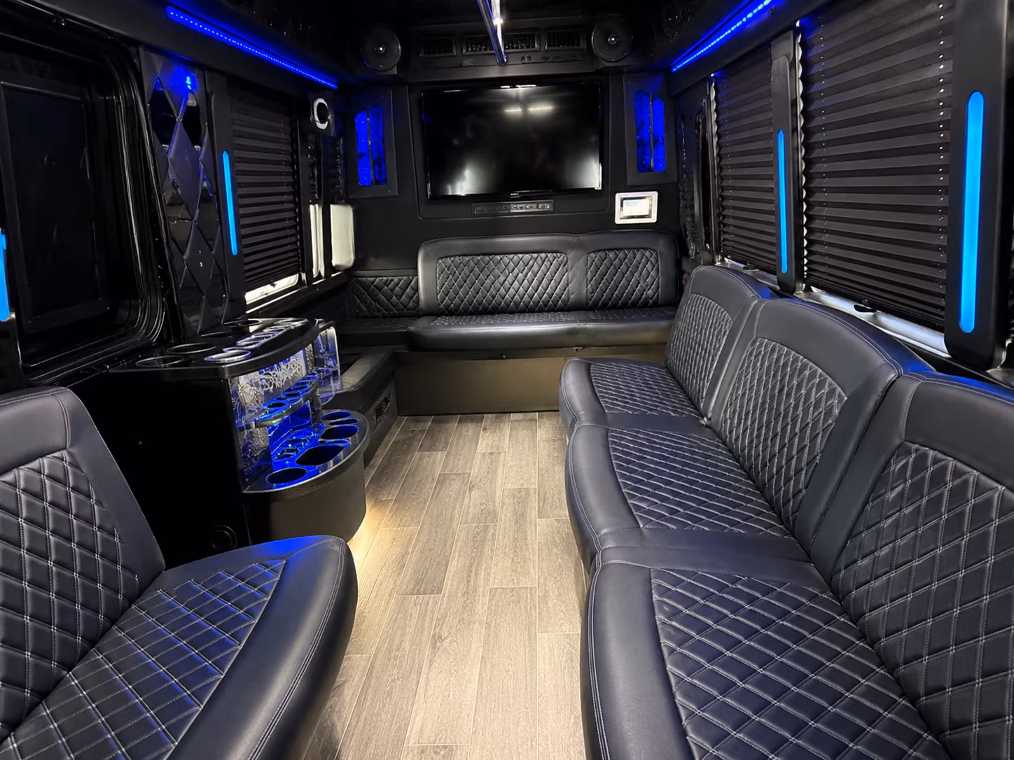 Coral Gables Concert & Music Festival Transportation party bus interior