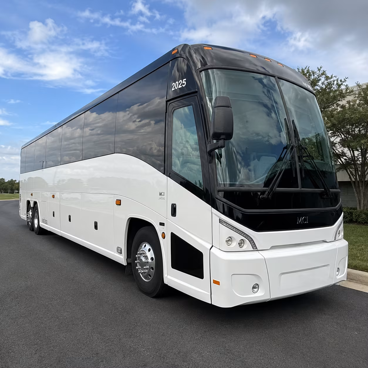 Coral Gables Corporate Transportation party bus exterior