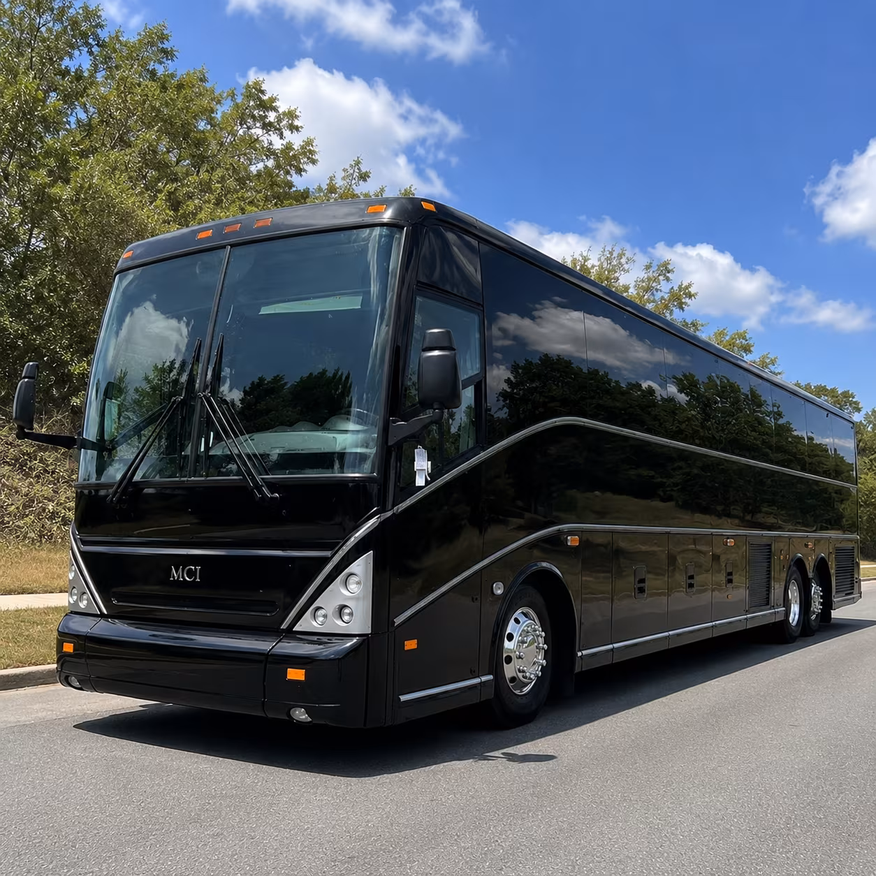 Coral Gables Corporate Transportation party bus exterior
