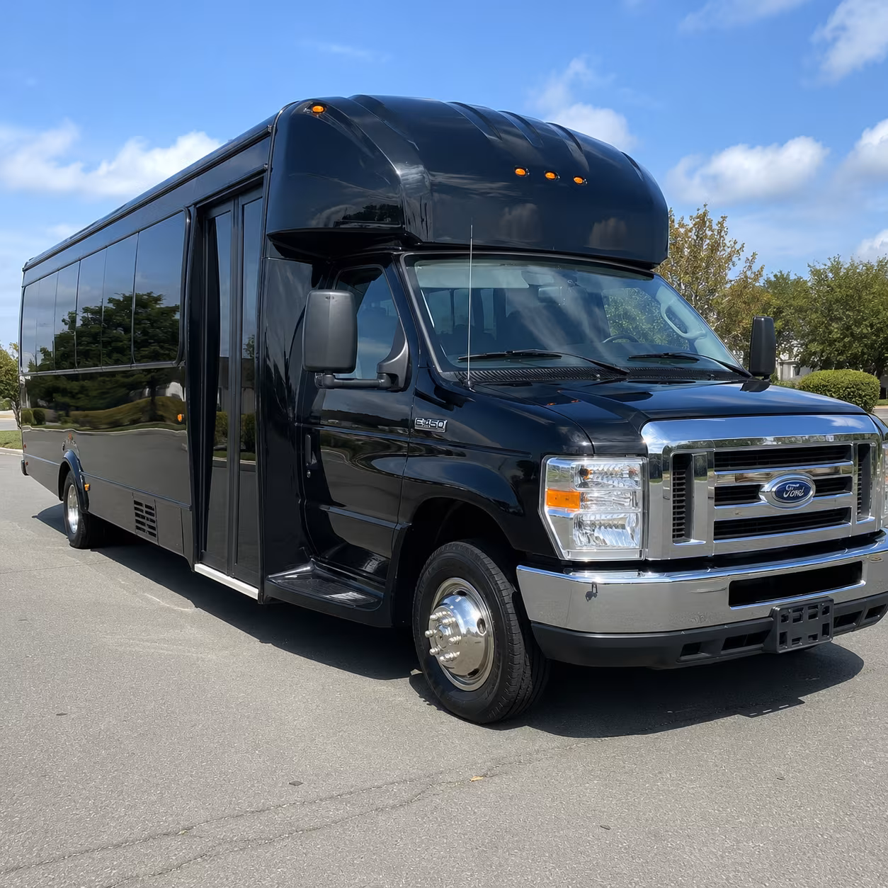 Coral Gables Private Event Transportation party bus exterior