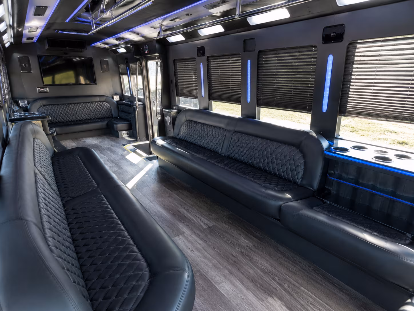 Coral Gables Private Event Transportation party bus exterior