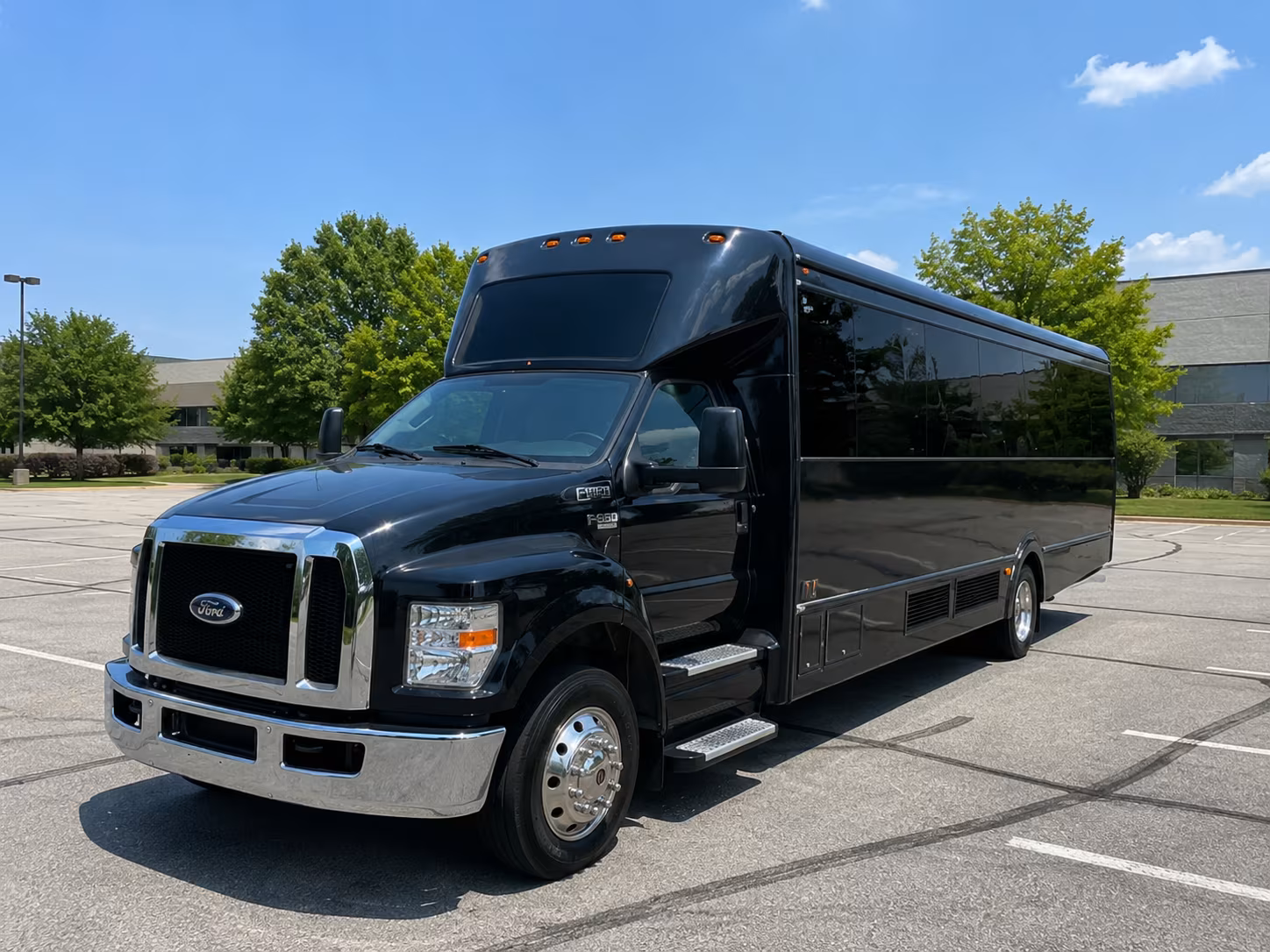 Coral Gables Private Event Transportation party bus exterior