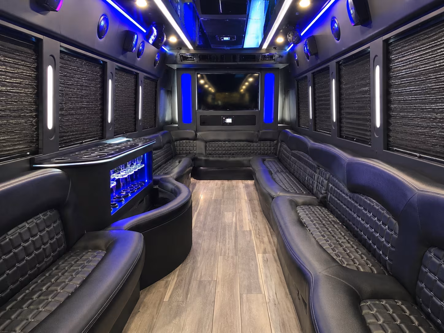 Coral Gables Prom & Homecoming Transportation party bus exterior
