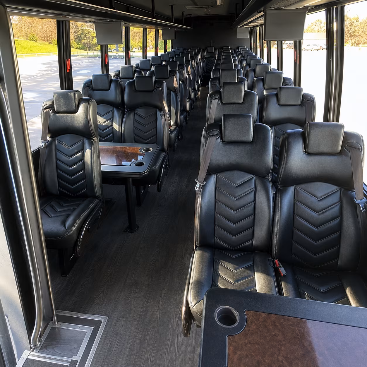 Coral Gables School Event Transportation party bus exterior