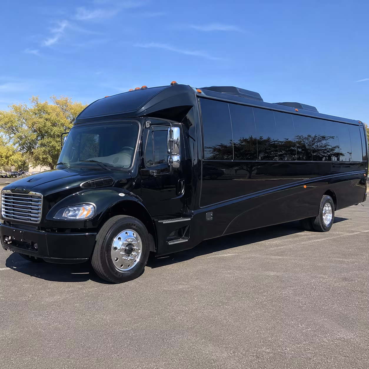 Coral Gables School Event Transportation party bus exterior
