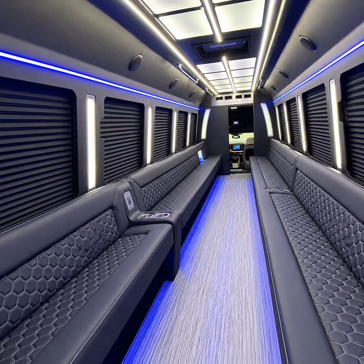 Coral Gables Sporting Event Transportation party bus exterior