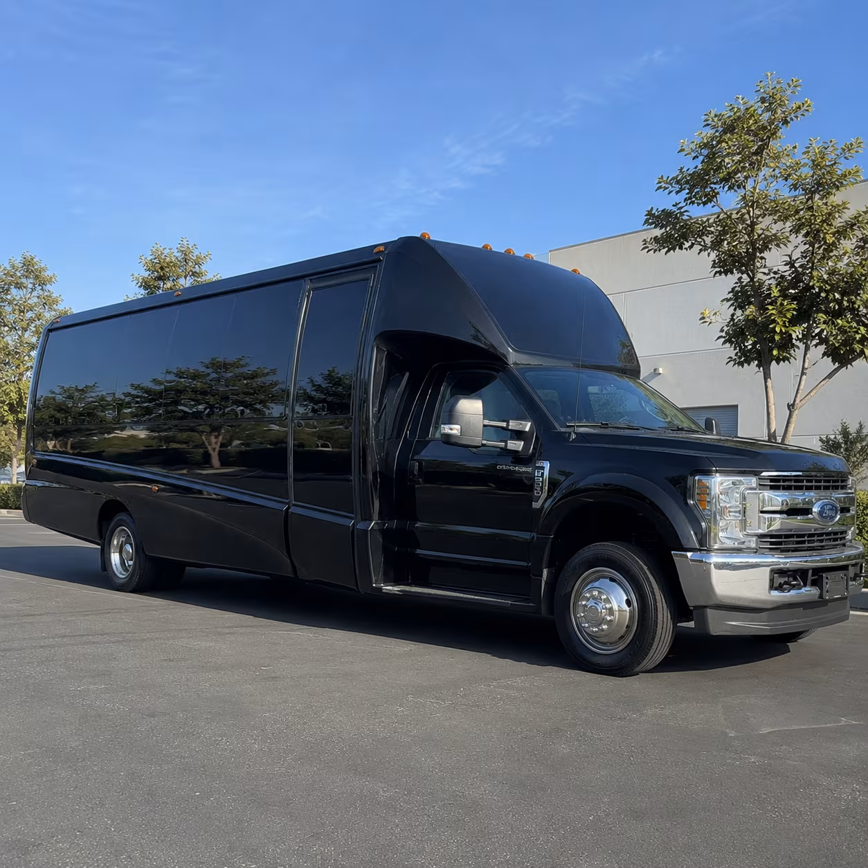 Coral Gables Sporting Event Transportation party bus exterior