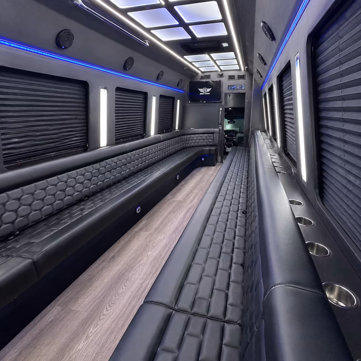 Coral Gables Sporting Event Transportation party bus exterior