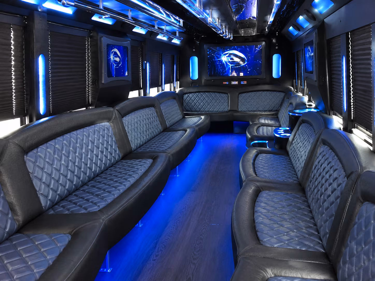 Coral Gables Sporting Event Transportation onboard seating