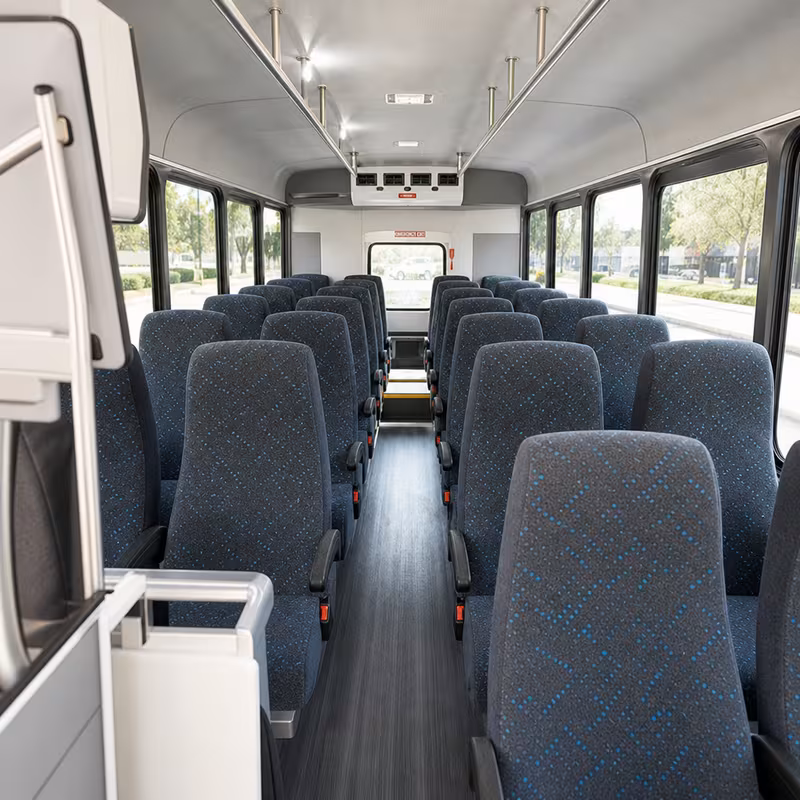 15-35 Passenger Minibus Interior