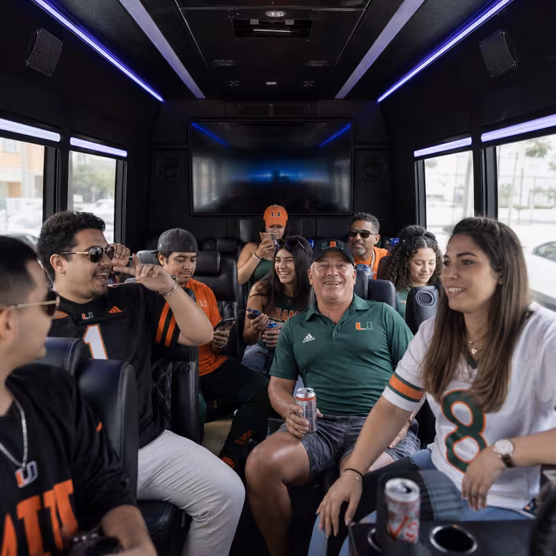 Coral Gables Sporting Event Transportation fleet vehicle