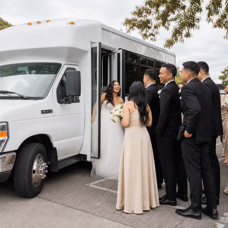 Coral Gables Wedding Transportation fleet vehicle
